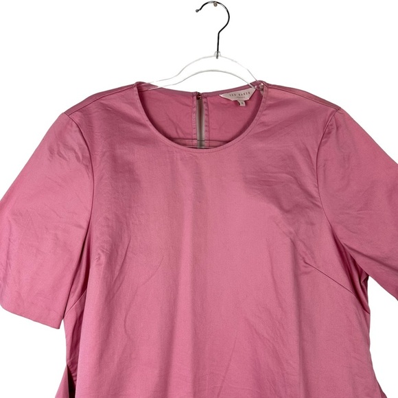 Ted Baker Sz 4 US 10 Women's Wrap Tie Front Cotton Kimono Top Large - Picture 5 of 14